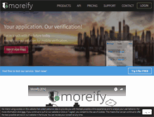 Tablet Screenshot of moreify.com
